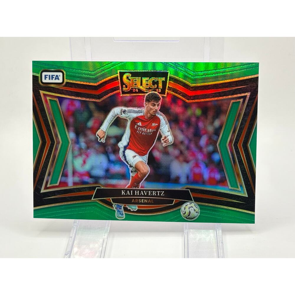 2025 Panini Select EPL Kai Havertz Field Level Green Refractor 5/5 SSP Arsenal